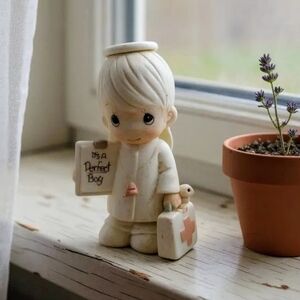 Precious Moments “It’s a Perfect Boy” Angel Figurine – Baby Shower Gift
